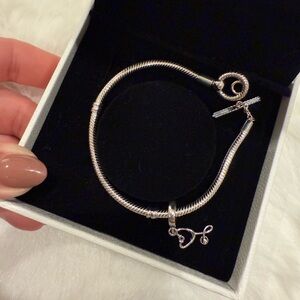 Elegant Silver Charm Bracelet